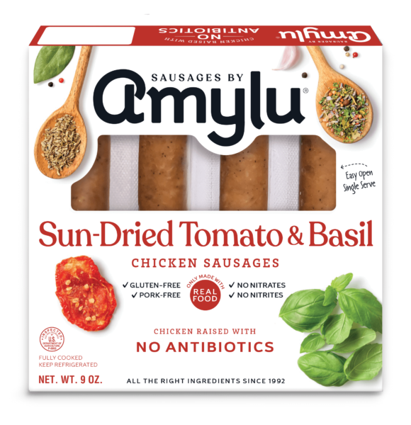 Antibiotic Free Sun-Dried Tomato & Basil Chicken Sausagel